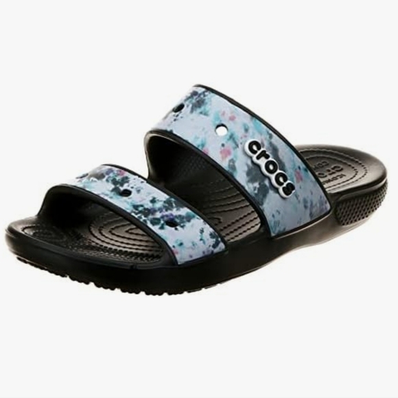 Crocs Classic Tie Dye Unisex Two-strap Sandals Size Men's 5/Women's 7 - Picture 2 of 6